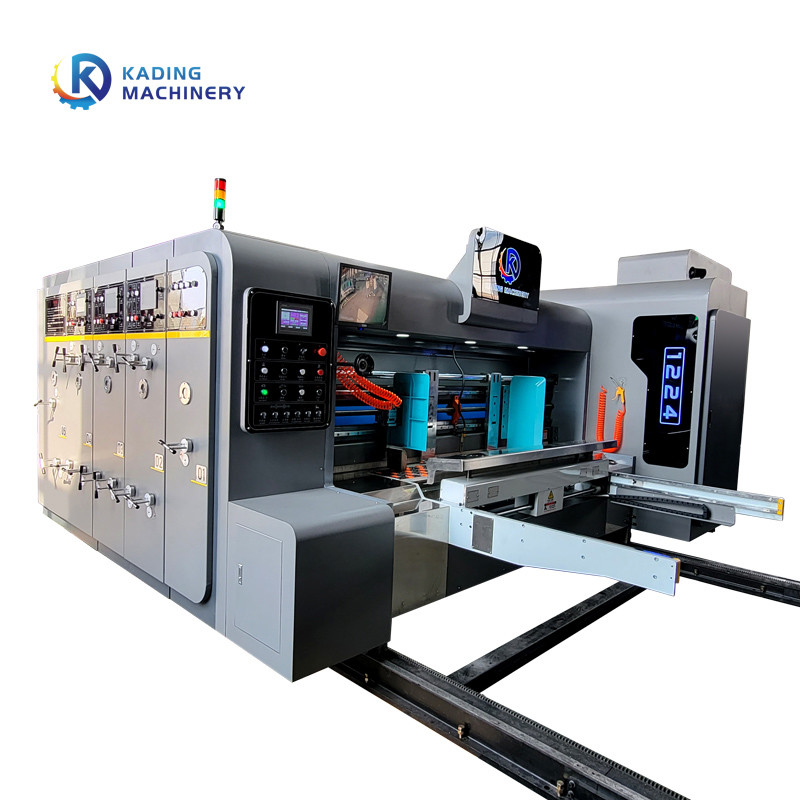 เครื่องพิมพ์กล่องอัตโนมัติ 380V 440V สำหรับกล่องกระดาษลูกฟูกความเร็วสูง