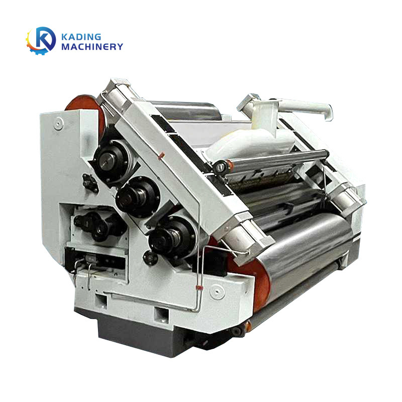 เครื่องทำความร้อนไฟฟ้าแบบ Single Facer Corrugation Machine พร้อมสายการผลิตลูกฟูกสำหรับทำลูกฟูก
