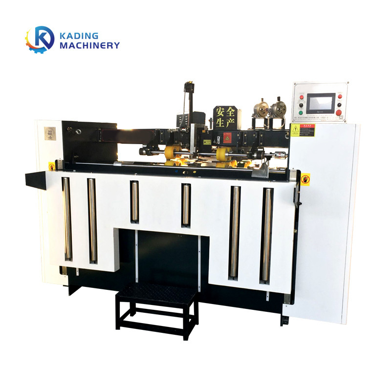 เครื่องเย็บกล่องลูกฟูก 600 เล็บ / นาทีสำหรับกล่องกระดาษแข็งพร้อมหน้าจอสัมผัส PLC