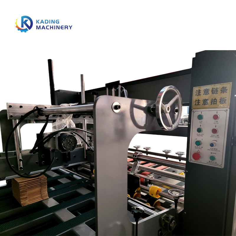 เครื่องทากาวโฟลเดอร์อัตโนมัติสำหรับกระดาษลูกฟูกพร้อมระบบควบคุม PLC