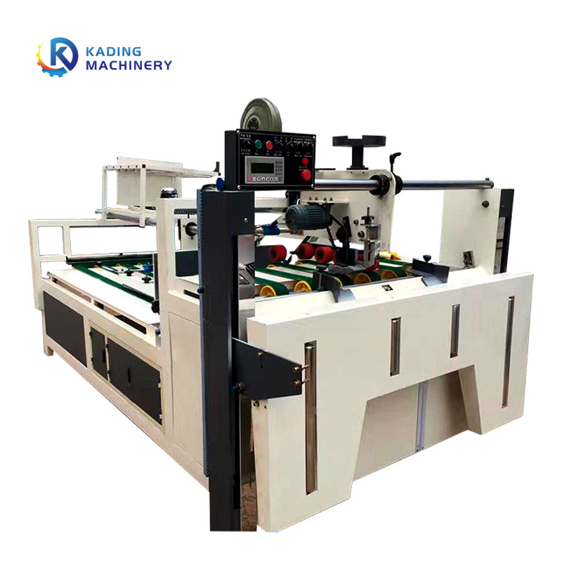 Gluer โฟลเดอร์กล่องลูกฟูกกึ่งอัตโนมัติสำหรับกล่องกระดาษ 2600 มม. 2800 มม. พร้อมการป้อนด้วยตนเอง