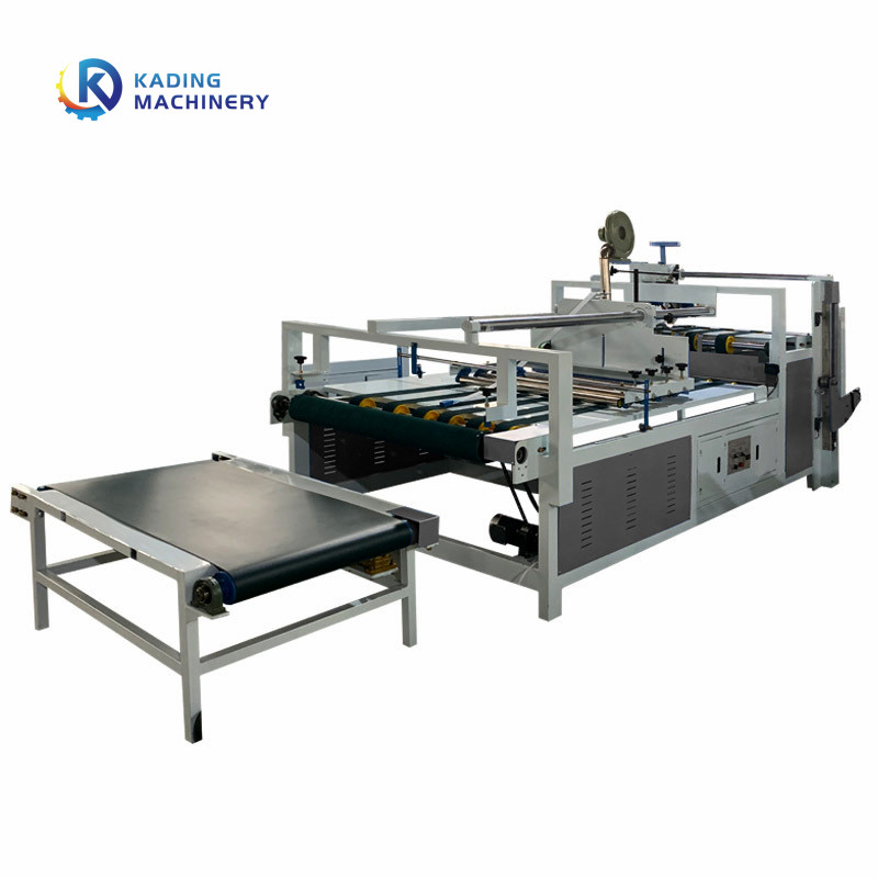Gluer โฟลเดอร์กล่องลูกฟูกกึ่งอัตโนมัติสำหรับกล่องกระดาษ 2600 มม. 2800 มม. พร้อมการป้อนด้วยตนเอง