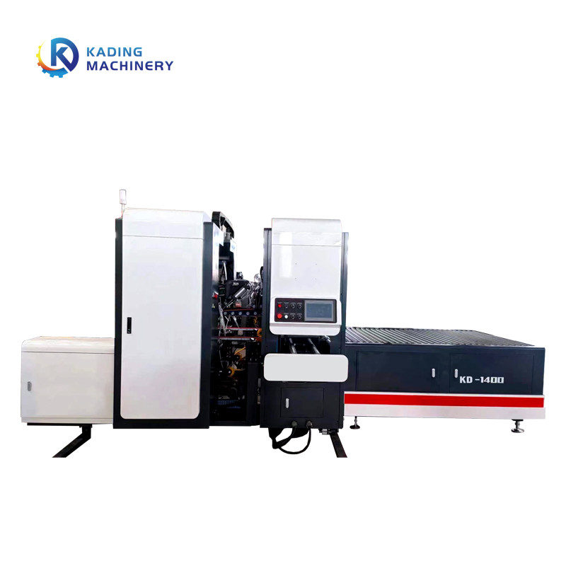 เครื่องรัดกล่องอัตโนมัติ 220V เครื่องรัดกล่องพร้อมเครื่องตัดตายสำหรับรัดกล่องกระดาษแข็ง