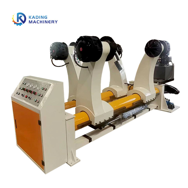 380V 220V Electric Type Shaftless Reel Stand พร้อมเบรคมือสำหรับจ่ายกระดาษแข็ง