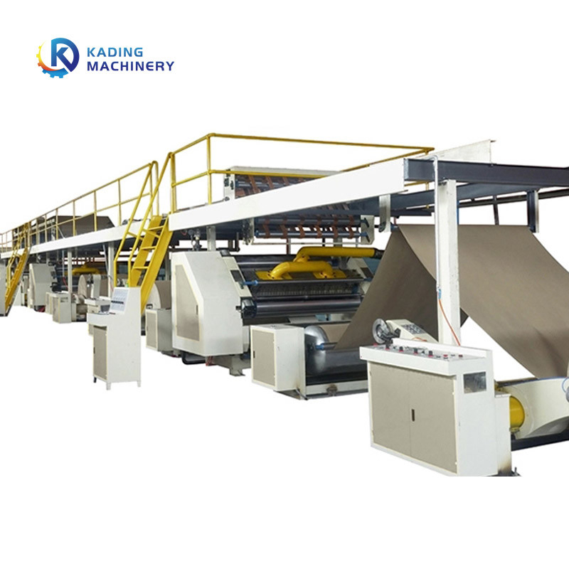 5 ชั้นสาย corrugation กับระบบการจัดการการผลิตและ single-facer
