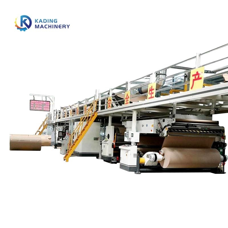 5 ชั้นสาย corrugation กับการเปลี่ยนอย่างรวดเร็วด้านเดียวและไฮดรอลิก Mill Roll Stand