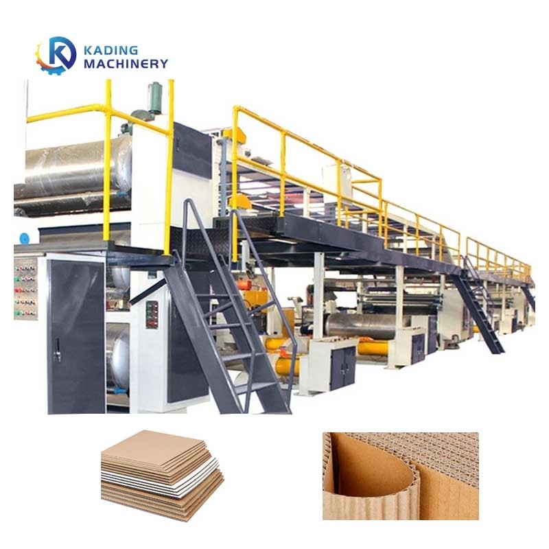ความเร็วสูง 5 ชั้น สาย corrugated สําหรับการผลิตกระดาษและกระดาษกล่อง corrugated