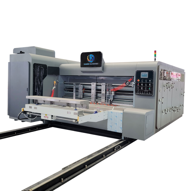 เครื่องพิมพ์กล่องหมึกน้ําแบบคลื่น Flexo สําหรับพิมพ์กล่องหมึก