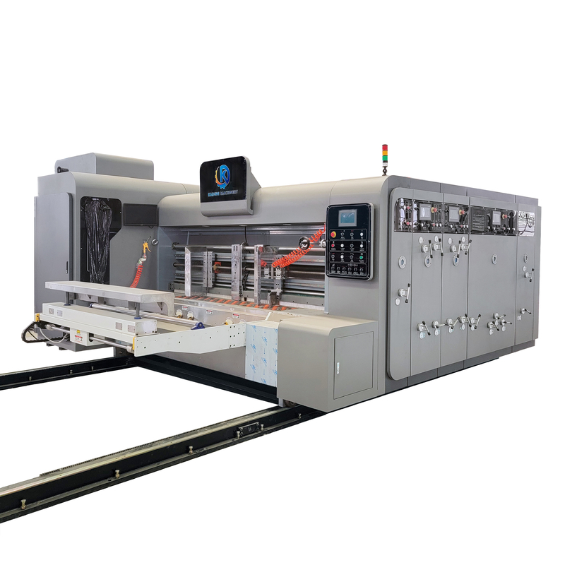 เครื่องพิมพ์กล่องหมึกน้ําแบบคลื่น Flexo สําหรับพิมพ์กล่องหมึก